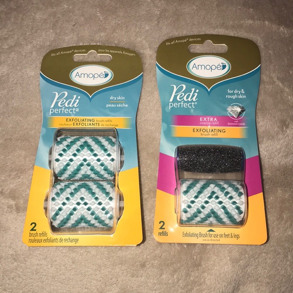 Amope Pedi Perfect refills 2 box sets of two New